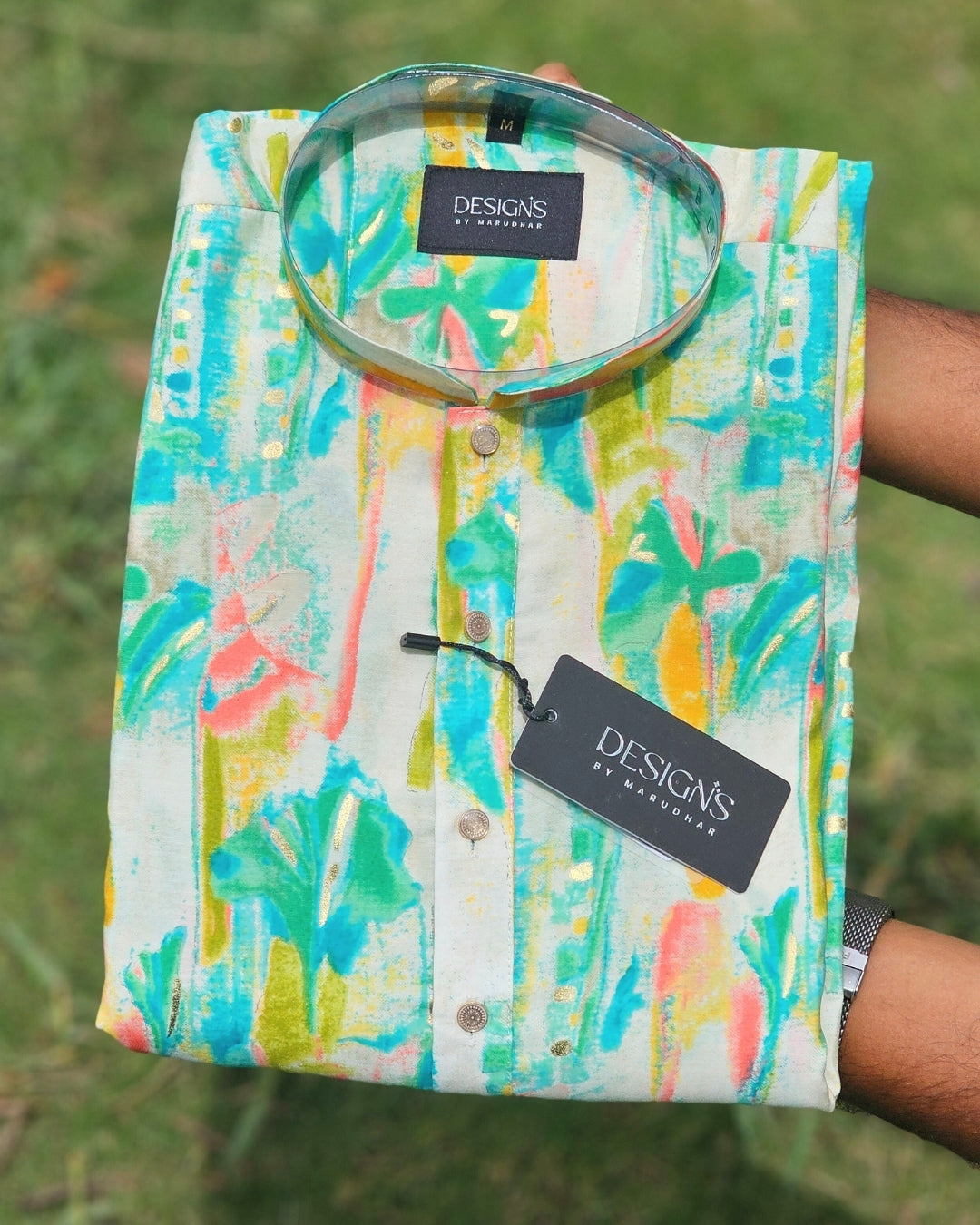 Kids - Tie Dyed Watercolor Kurta